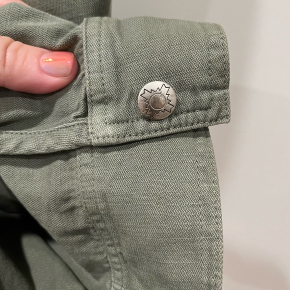 AMO Denim Army Top with Vintage Buttons - Picture 7 of 8